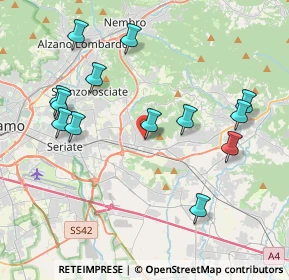 Mappa Via C.Colombo, 24061 Albano Sant'Alessandro BG, Italia (4.22615)