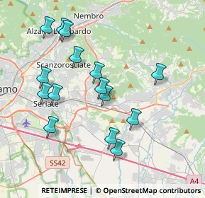 Mappa Via C.Colombo, 24061 Albano Sant'Alessandro BG, Italia (3.78733)