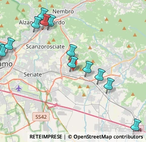 Mappa Via Colombo Cristoforo, 24061 Albano Sant'Alessandro BG, Italia (5.6325)