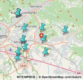 Mappa Via C.Colombo, 24061 Albano Sant'Alessandro BG, Italia (4.25615)