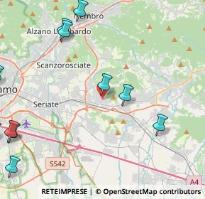 Mappa Via C.Colombo, 24061 Albano Sant'Alessandro BG, Italia (5.98)