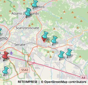 Mappa Via Colombo Cristoforo, 24061 Albano Sant'Alessandro BG, Italia (5.82917)