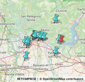 Mappa Via C.Colombo, 24061 Albano Sant'Alessandro BG, Italia (9.3025)