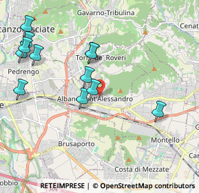 Mappa Via Colombo Cristoforo, 24061 Albano Sant'Alessandro BG, Italia (2.23583)