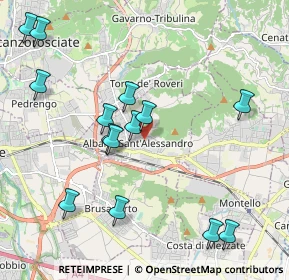 Mappa Via C.Colombo, 24061 Albano Sant'Alessandro BG, Italia (2.21357)