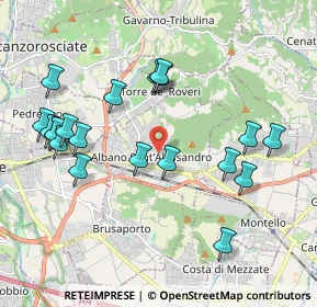 Mappa Via C.Colombo, 24061 Albano Sant'Alessandro BG, Italia (2.112)