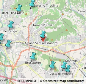Mappa Via C.Colombo, 24061 Albano Sant'Alessandro BG, Italia (3.085)