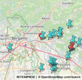 Mappa Via Colombo Cristoforo, 24061 Albano Sant'Alessandro BG, Italia (9.6615)