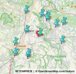 Mappa Via Enrico Fermi, 23899 Robbiate LC, Italia (4.20923)