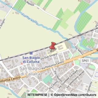 Mappa Via II Giugno, 43, 31048 San Biagio di Callalta, Treviso (Veneto)