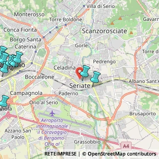 Mappa Via Giovan Battista Moroni, 24068 Seriate BG, Italia (3.52667)