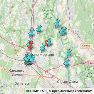Mappa Via Magnoni, 21050 Cairate VA, Italia (3.64125)