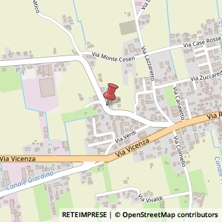 Mappa Via Montegrappa, 24A, 31050 Vedelago, Treviso (Veneto)