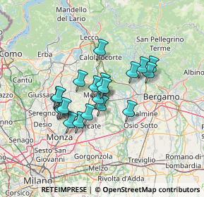 Mappa 23899 Robbiate LC, Italia (10.3765)