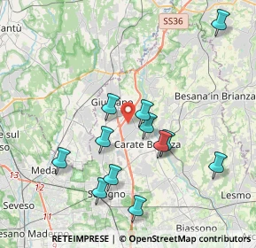 Mappa Via Galileo Galilei, 20843 Verano Brianza MB, Italia (3.84083)