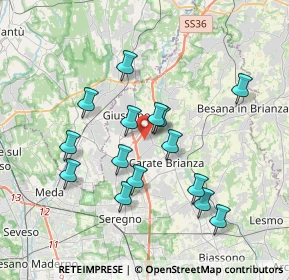 Mappa Via Galileo Galilei, 20843 Verano Brianza MB, Italia (3.39467)