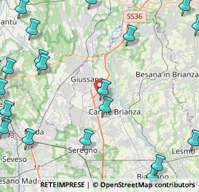 Mappa Via Galileo Galilei, 20843 Verano Brianza MB, Italia (6.611)