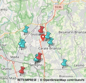 Mappa Via Galileo Galilei, 20843 Verano Brianza MB, Italia (3.74091)