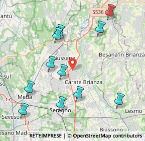 Mappa Via Galileo Galilei, 20843 Verano Brianza MB, Italia (4.51091)