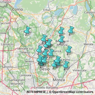 Mappa Via Galileo Galilei, 20843 Verano Brianza MB, Italia (6.04263)