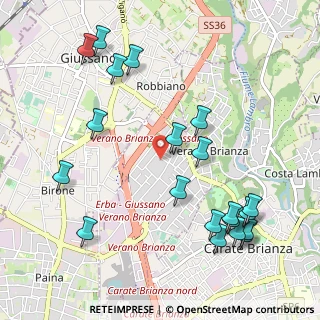 Mappa Via Galileo Galilei, 20843 Verano Brianza MB, Italia (1.2265)