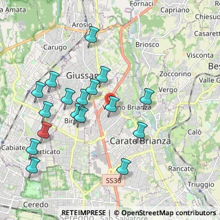 Mappa Via Galileo Galilei, 20843 Verano Brianza MB, Italia (2.06824)