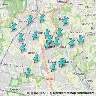 Mappa Via Galileo Galilei, 20843 Verano Brianza MB, Italia (1.93632)