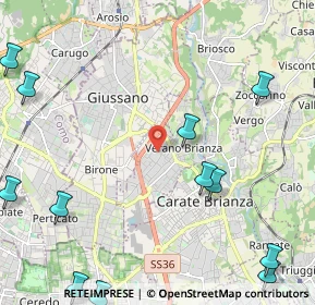 Mappa Via Galileo Galilei, 20843 Verano Brianza MB, Italia (3.18833)