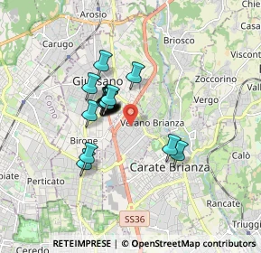 Mappa Via Galileo Galilei, 20843 Verano Brianza MB, Italia (1.20222)