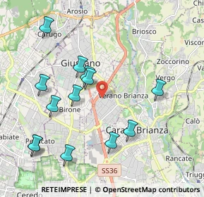 Mappa Via E. Fermi, 20050 Verano Brianza MB, Italia (2.12385)