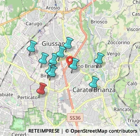 Mappa Via Enrico Fermi, 20843 Verano Brianza MB, Italia (1.38091)