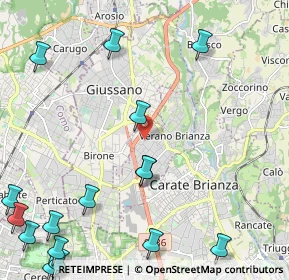 Mappa Via E. Fermi, 20050 Verano Brianza MB, Italia (3.17438)