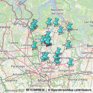 Mappa Via Enrico Fermi, 20843 Verano Brianza MB, Italia (11.547)