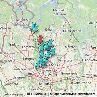 Mappa Via Enrico Fermi, 20843 Verano Brianza MB, Italia (9.782)