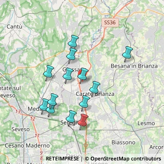 Mappa Via Enrico Fermi, 20843 Verano Brianza MB, Italia (3.55769)