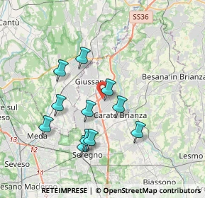 Mappa Via E. Fermi, 20050 Verano Brianza MB, Italia (3.38909)