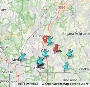 Mappa Via E. Fermi, 20050 Verano Brianza MB, Italia (3.91273)