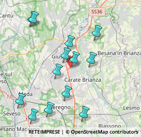 Mappa Via E. Fermi, 20050 Verano Brianza MB, Italia (4.16615)