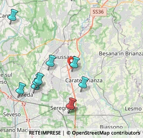 Mappa Via E. Fermi, 20050 Verano Brianza MB, Italia (5.47357)