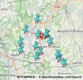 Mappa Via E. Fermi, 20050 Verano Brianza MB, Italia (3.25071)