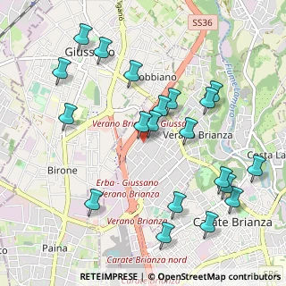 Mappa Via Enrico Fermi, 20843 Verano Brianza MB, Italia (1.1275)