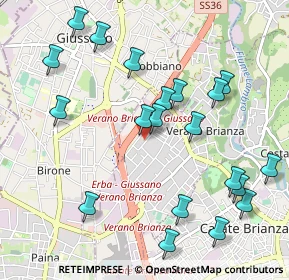 Mappa Via E. Fermi, 20050 Verano Brianza MB, Italia (1.1275)