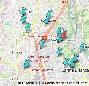 Mappa Via E. Fermi, 20050 Verano Brianza MB, Italia (1.1035)