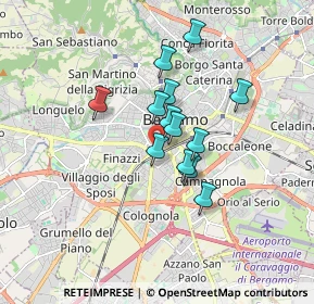 Mappa Via San Giorgio, 24122 Bergamo BG, Italia (1.21385)