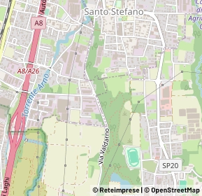 Mappa Via per cedrate, 21044 Cassano Magnago VA, Italia (0.35385)