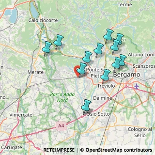 Mappa 24030 Terno D'isola BG, Italia (7.29231)