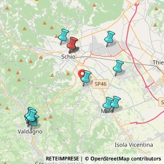 Mappa Via Schio, 36030 Schio VI, Italia (4.81357)