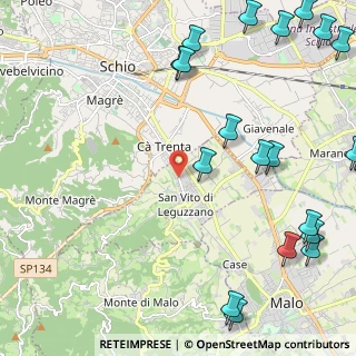 Mappa Via Schio, 36030 Schio VI, Italia (3.2505)