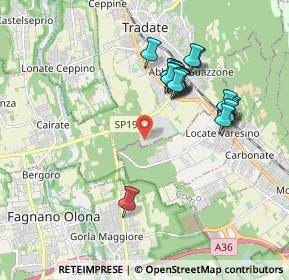 Mappa Via Milano, 21049 Tradate VA, Italia (1.722)