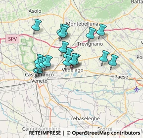 Mappa Via Giambattista Tiepolo, 31050 Vedelago TV, Italia (5.85158)